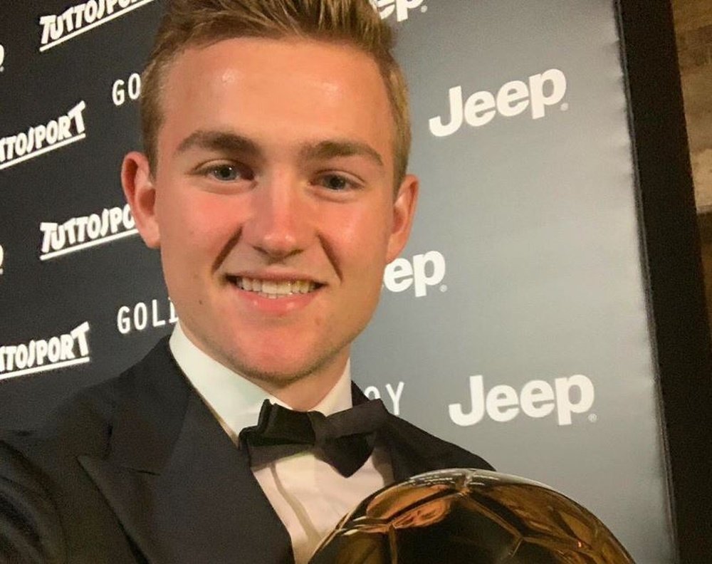 De Ligt recibió en Italia el 'Golden Boy 2018'. AFCAjax