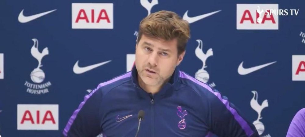 Pochettino spoke about his player's commitment. Captura/SpursTV