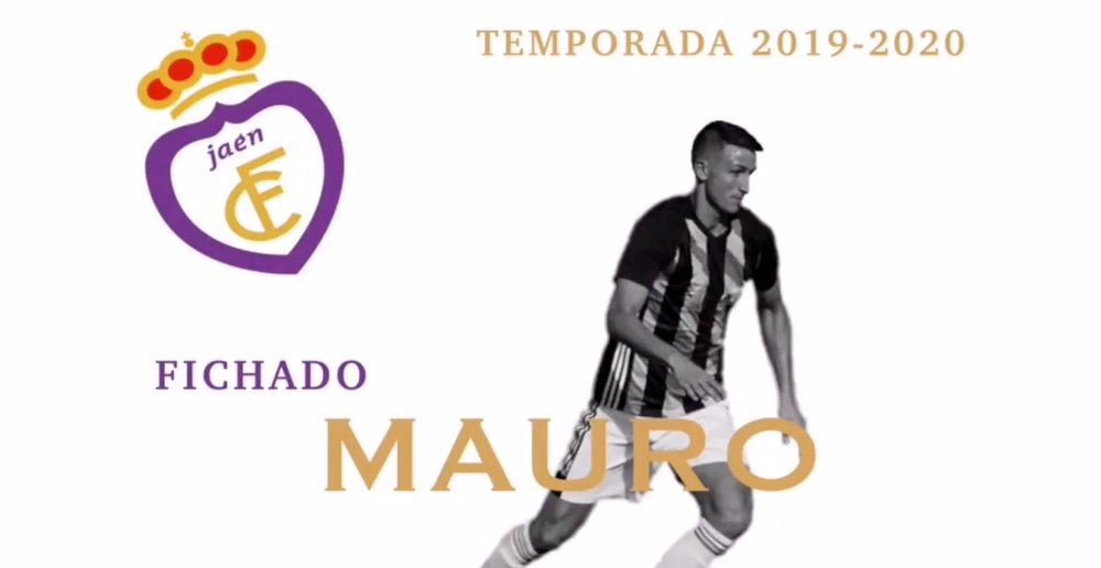 Mauro, cedido al Jaén. Twitter/RealJaenCF