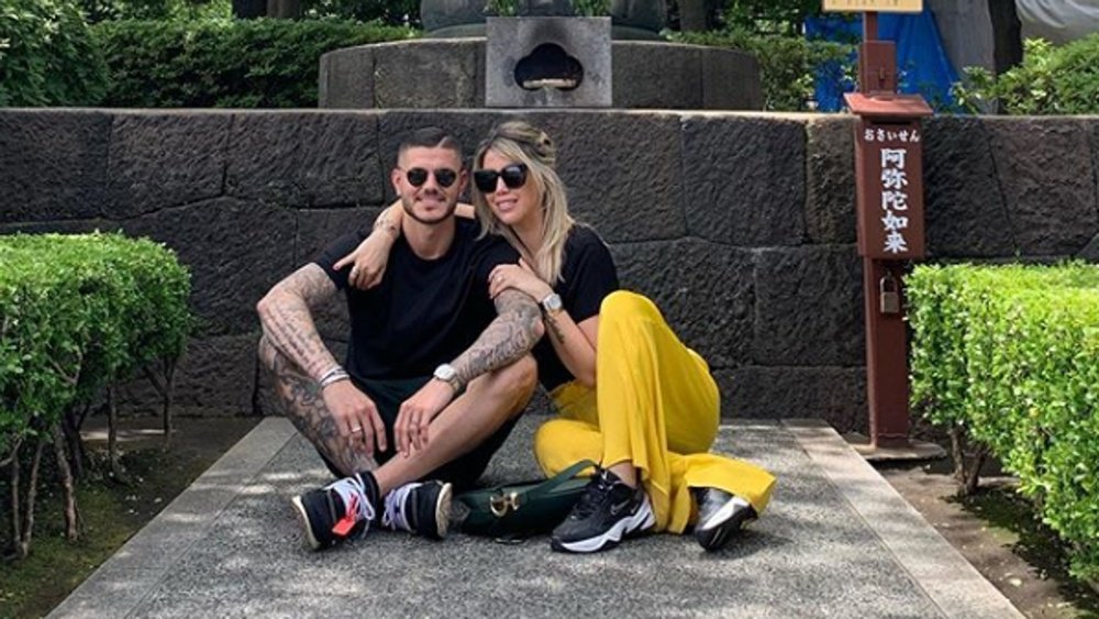 Icardi se refugia en Japón de los rumores. Instagram/WandaNara