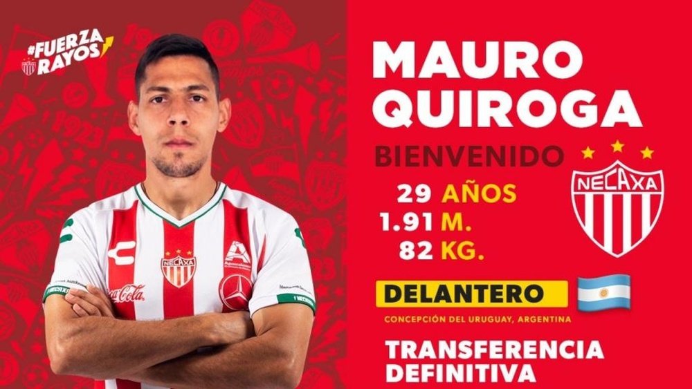 Mauro Quiroga ya es jugador de Necaxa. Necaxa
