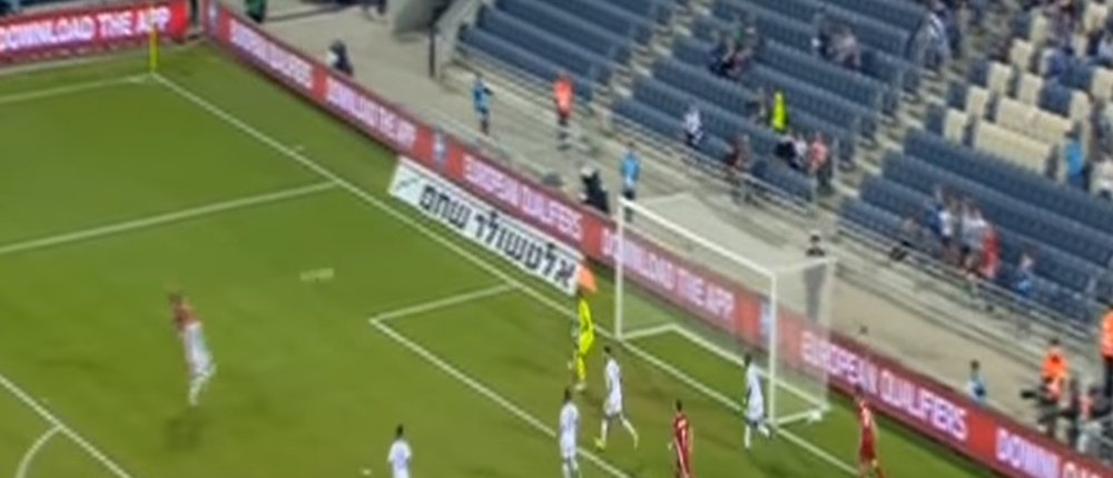 Liechtenstein anotó su único gol de la fase de clasificación ante Israel. Youtube