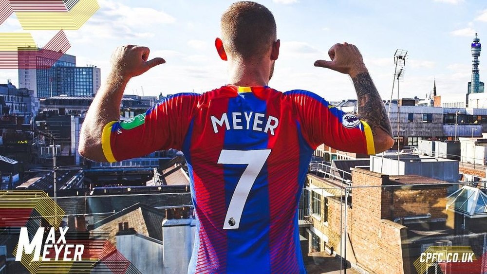 Meyer joined Crystal Palace on a free transfer. Twitter/CPFC