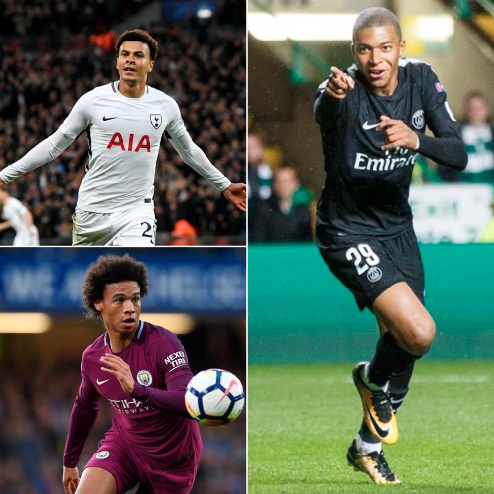 Mbappe, Sane et Dale Alli. BeSoccer