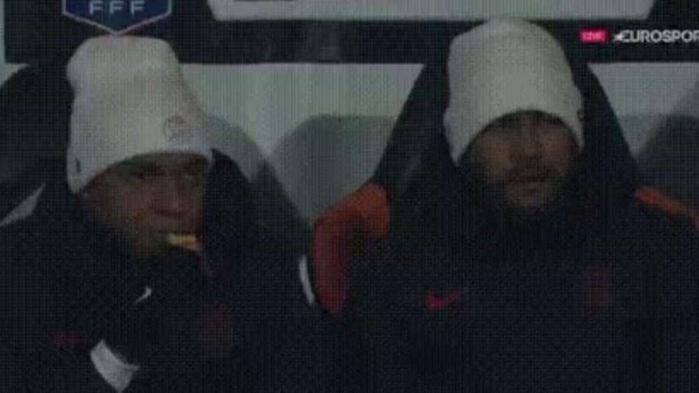 La imagen que demuestra que Neymar y Mbappé son inseparables. Captura/Eurosport