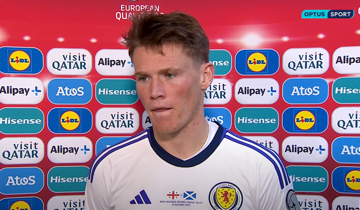 McTominay unhappy with draw against Georgia in Euro qualifier