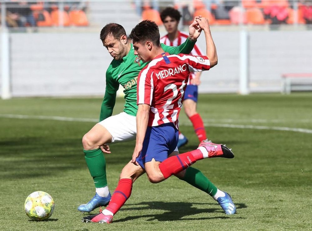 Medrano se va al Celta. Twitter/AtletiAcademia