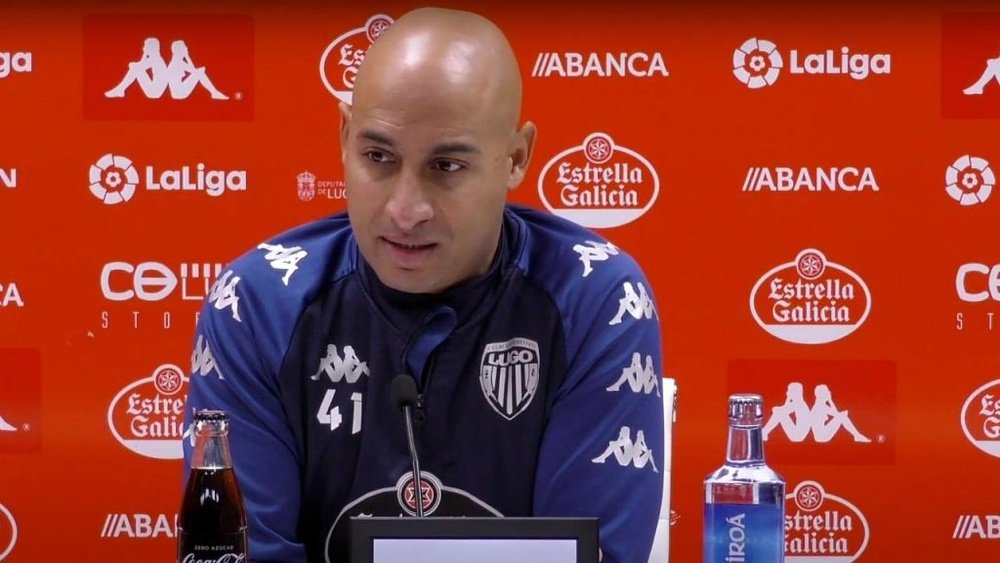 Nafti habló en la rueda de prensa previa. Captura/CDLugo