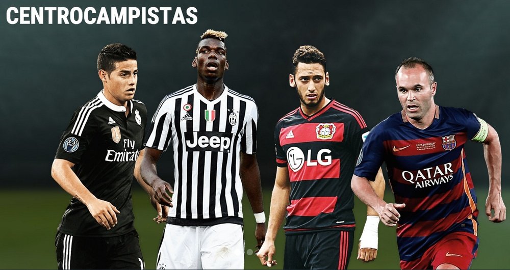 Los 12 mejores centrocampistas del año para la UEFA. Twitter