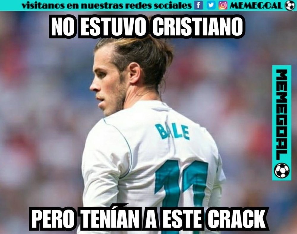 Bale anotó un doblete ante Las Palmas. MemeDeportes