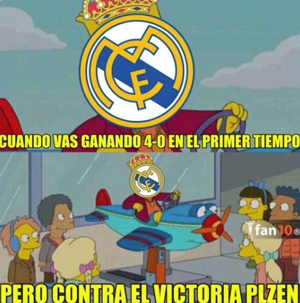 Los memes del Madrid inundaron las redes. Twitter