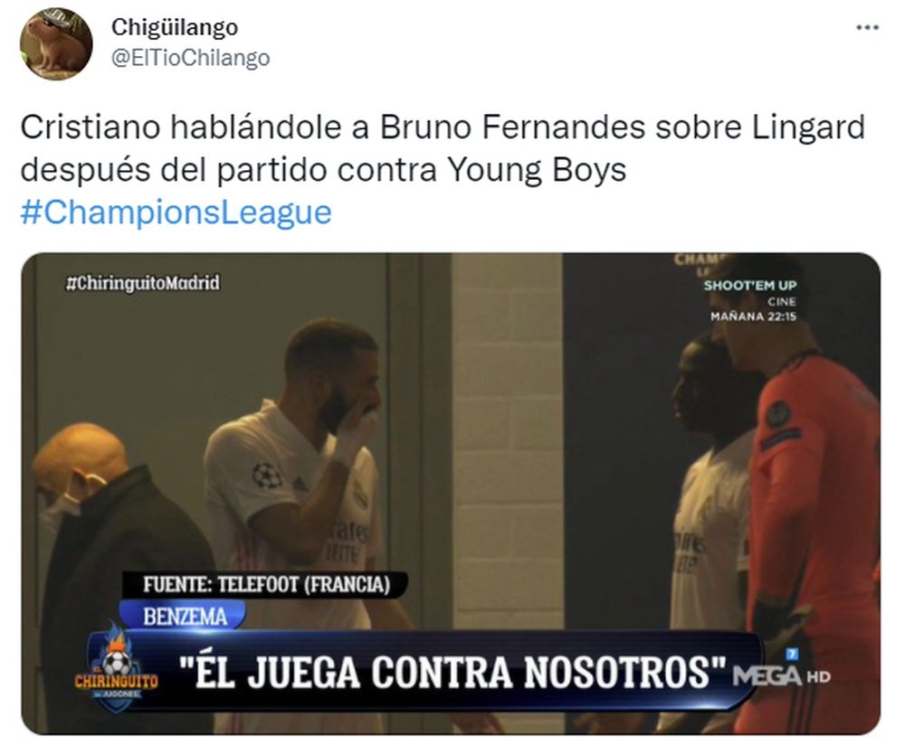 Los mejores memes del estreno de la Champions 2021-22. Twitter/ElTioChilango