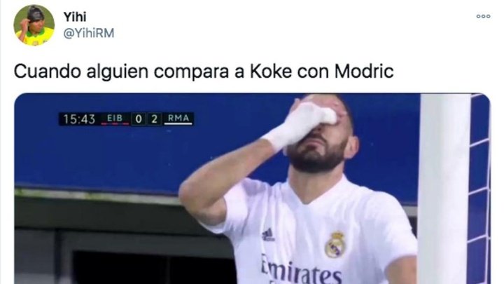 Los mejores memes del Eibar-Real Madrid