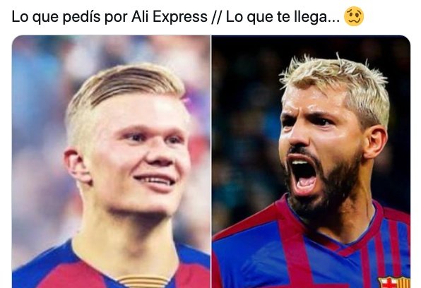 Los mejores memes de la llegada de Agüero al Barcelona. Twitter