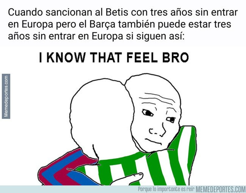 Los mejores memes del FC Barcelona-Real Betis. MemeDeportes