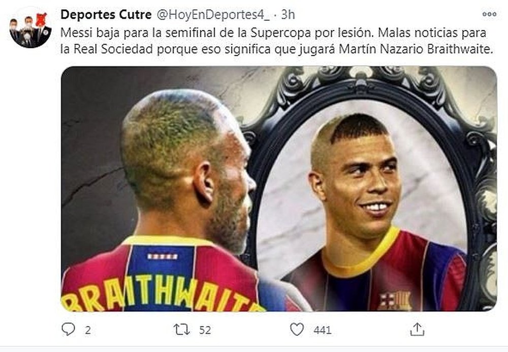 Los mejores memes del Real Sociedad-Barcelona. Twitter