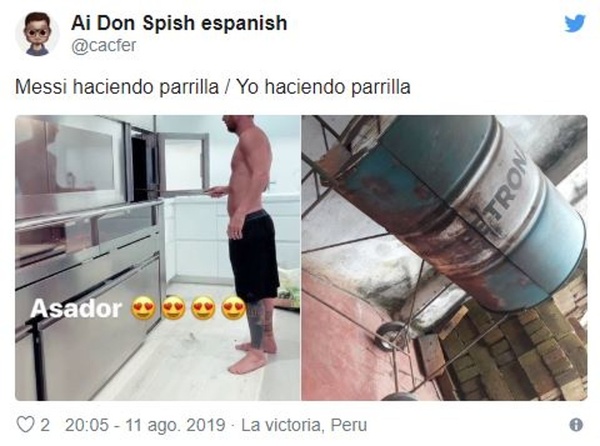 Los mejores 'memes' de la parrilla gigante de Messi