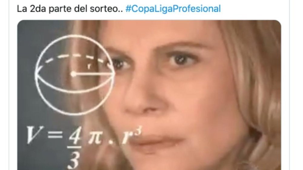 Los mejores memes del sorteo de la Copa de La Liga Argentina.  Twitter/DGGallagher