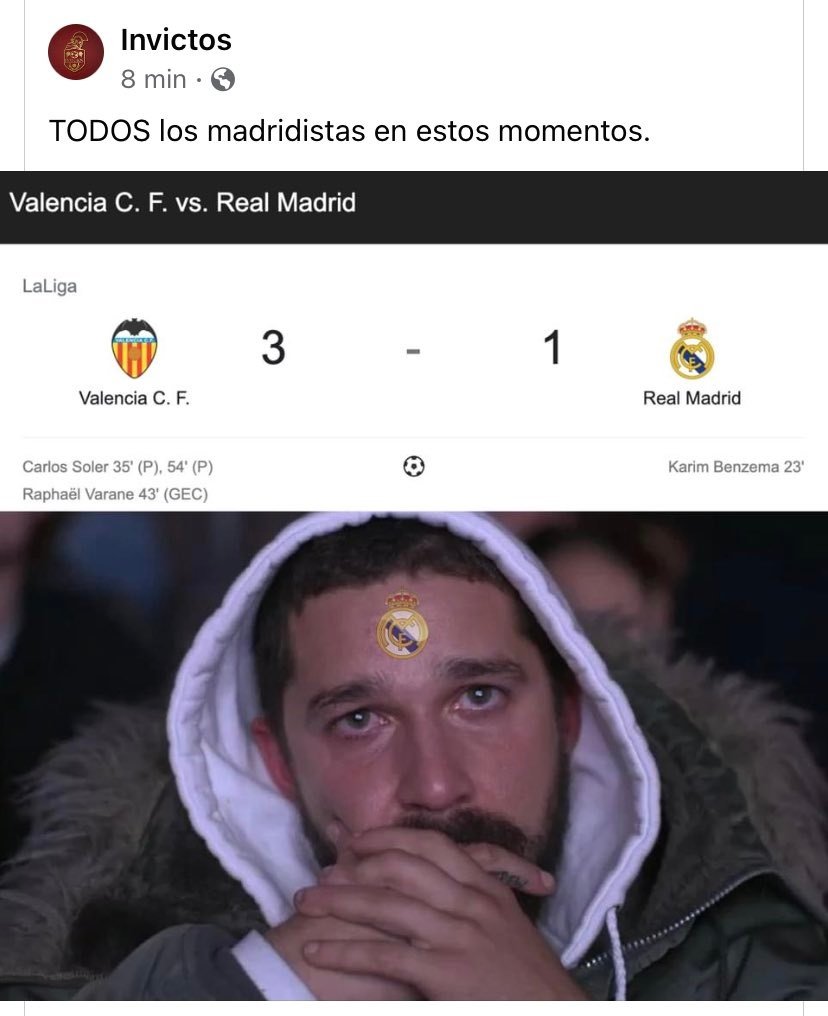 Los mejores memes del Valencia-Real Madrid