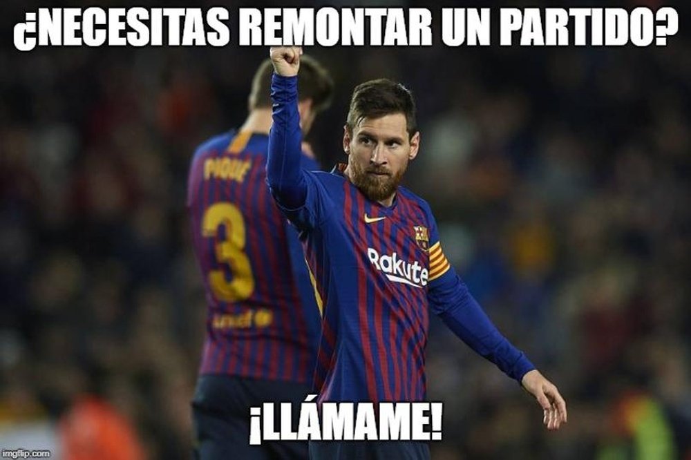 Messi volvió a ser uno de los héroes del partido. Memedeportes