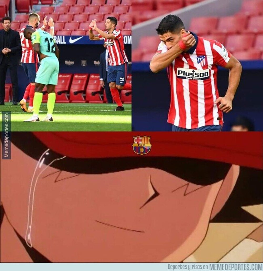 Los memes del debut de Suárez se cebaron con el Barça. Memedeportes