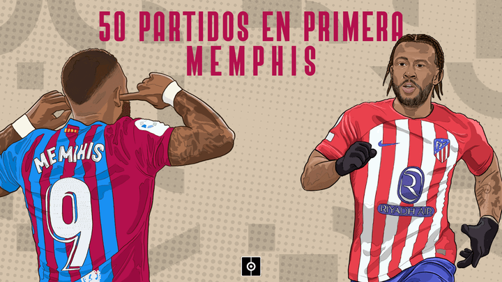 Memphis cumplió 50 partidos en Primera