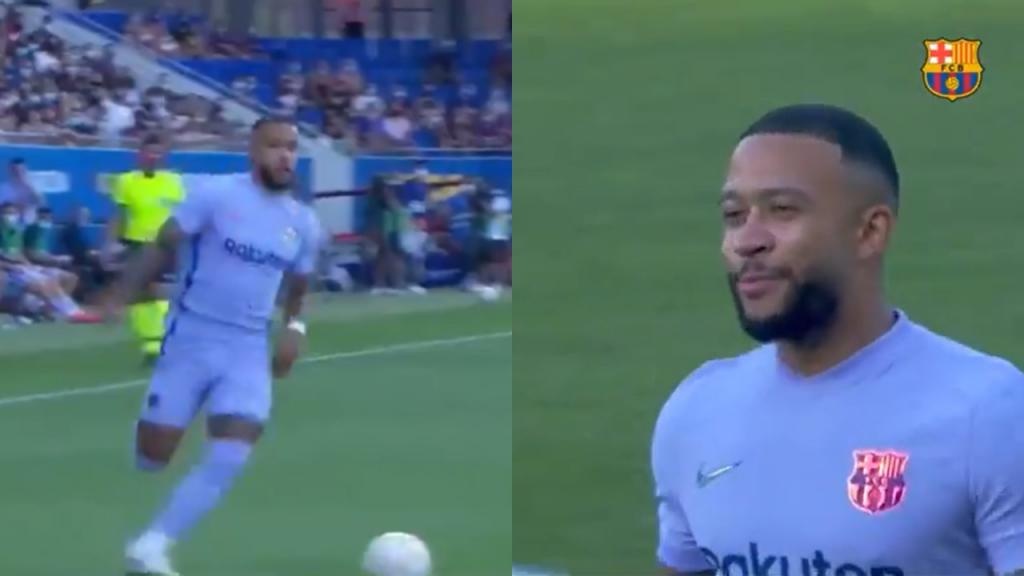 Memphis Depay Made His Barca Debut And Wore The Number 9