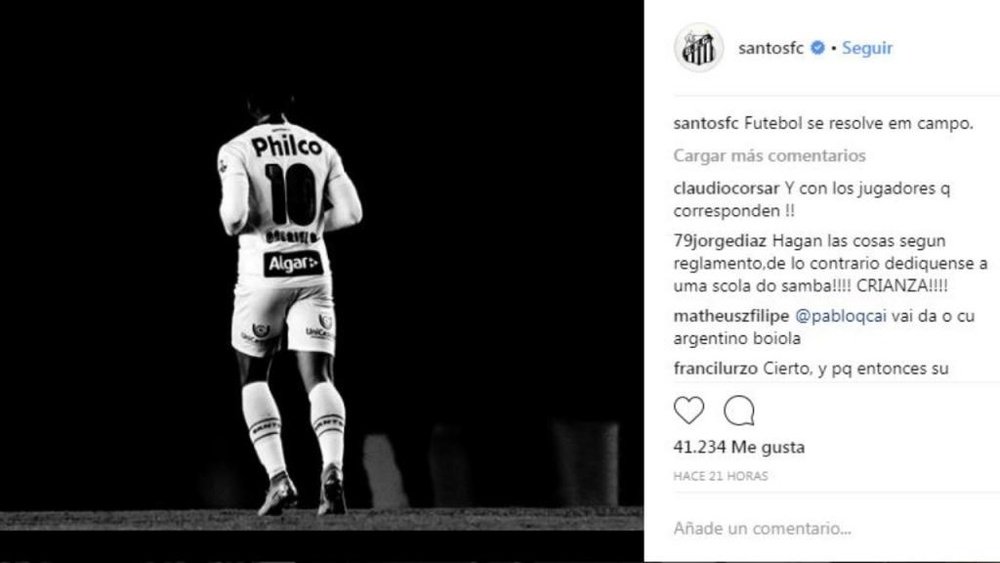 Crece la tensión entre clubes. Instagram/SantosFC