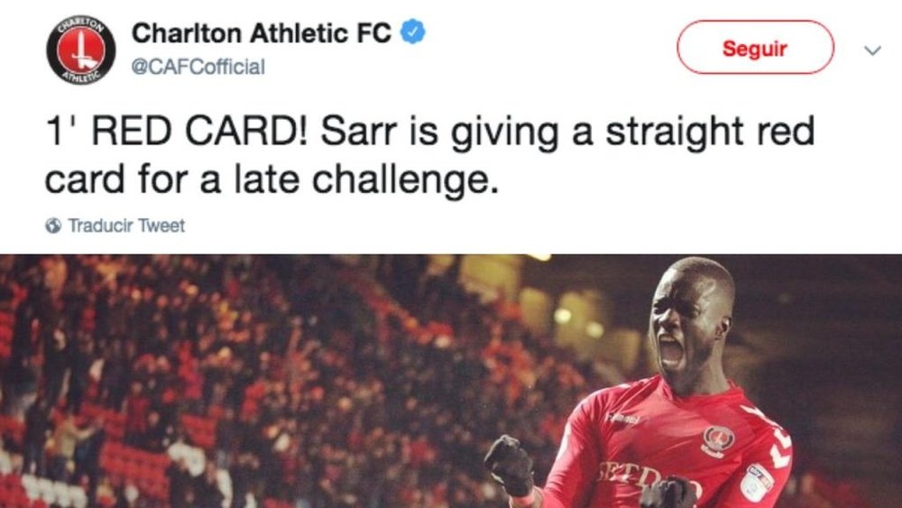 Sarr s'est fait remarqué. Twitter/CAFCofficial