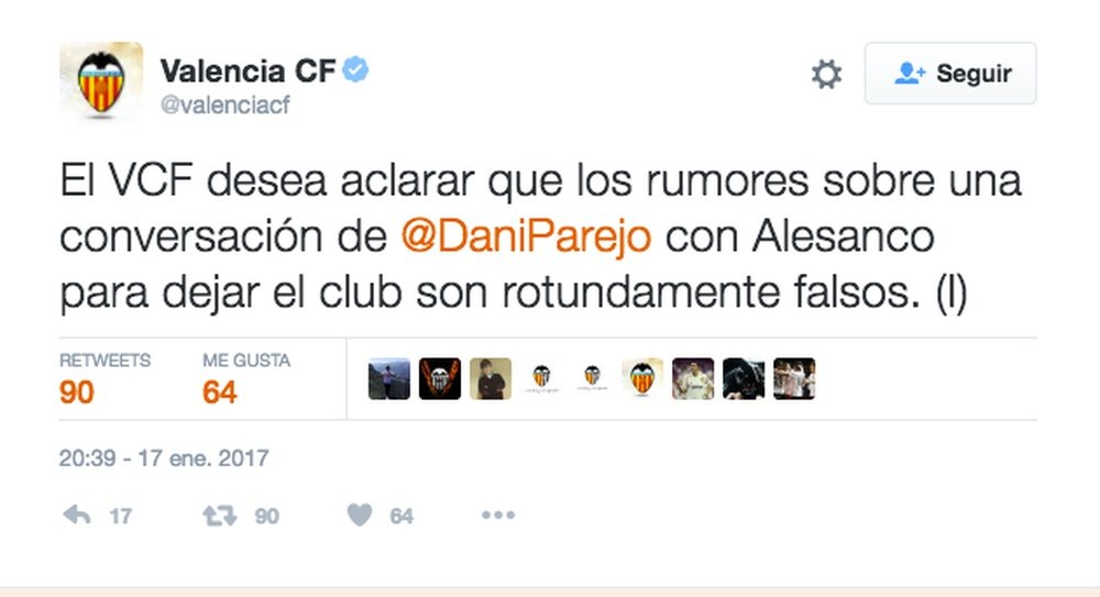 El Valencia sigue a vueltas con el futuro de Parejo. ValenciaCF