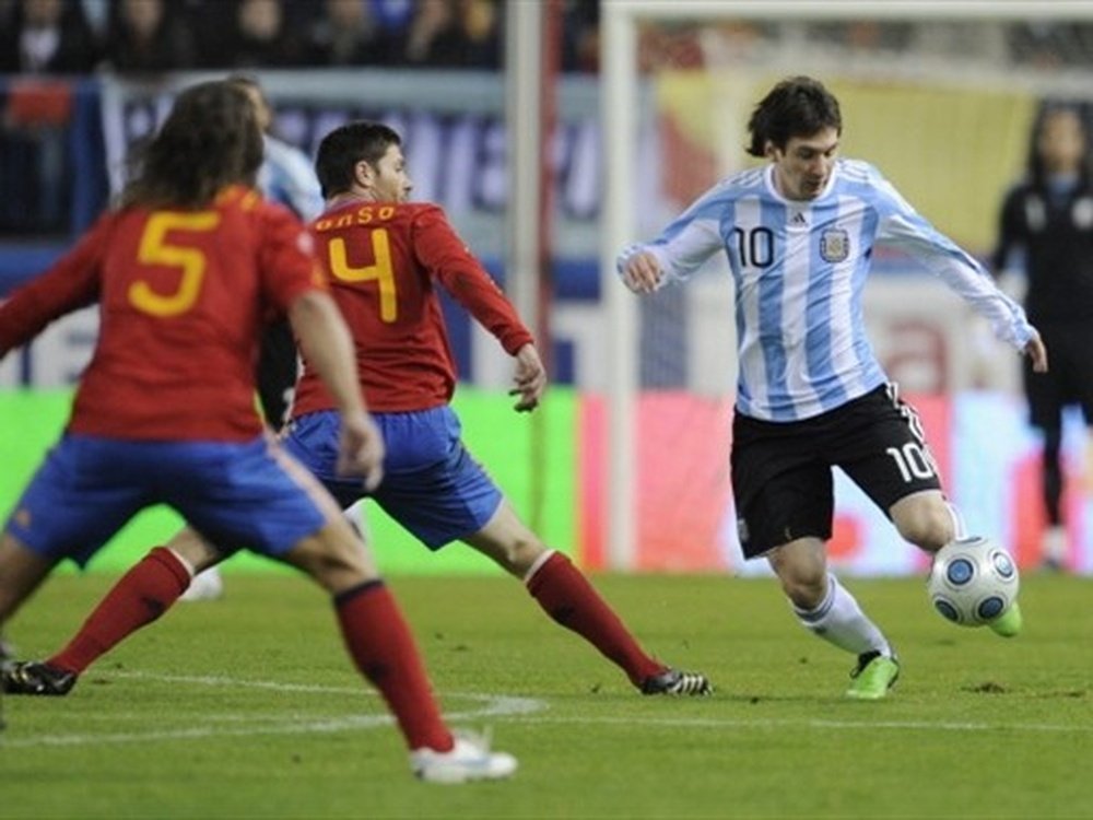Messi could start after recovering form injury. AFP
