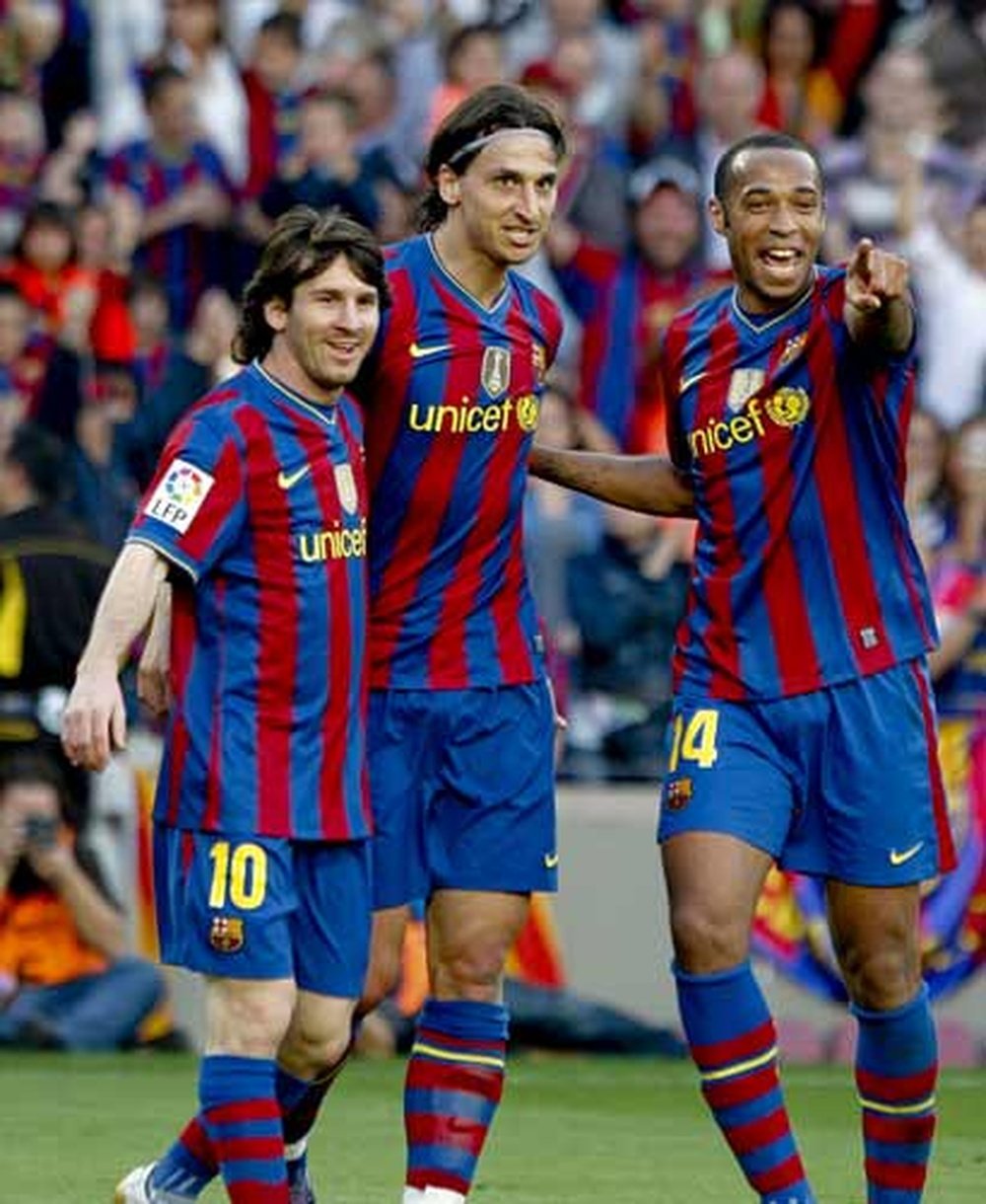 Messi, Ibrahimovic et Henry. EFE