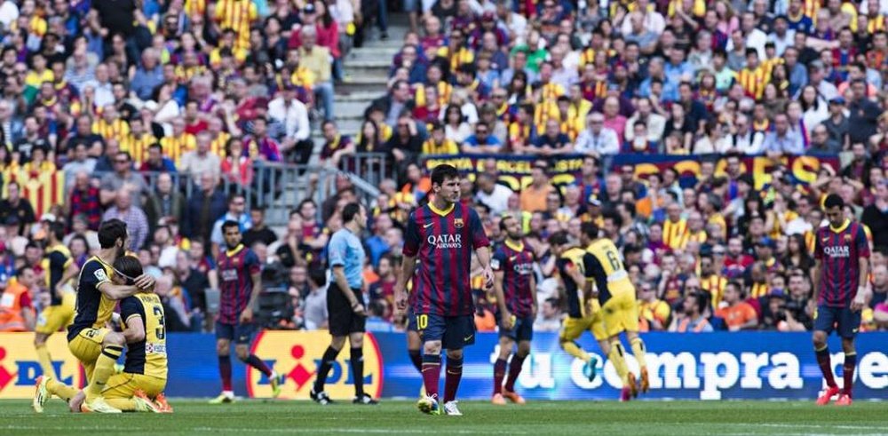 Un ayudante del Tata Martino habló de esa jugada del Barcelona-Atlético. EFE