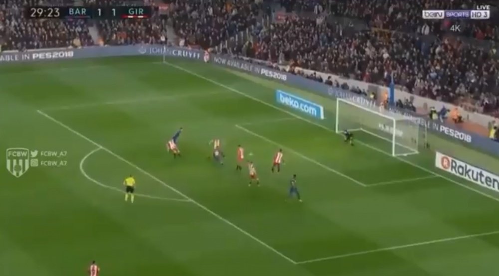 Messi scores the second. beINSports-