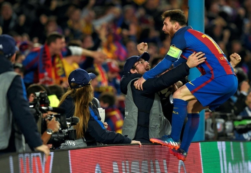 Messi no fue el protagonista, pero anotó un gol desde el punto de penalti. AFP