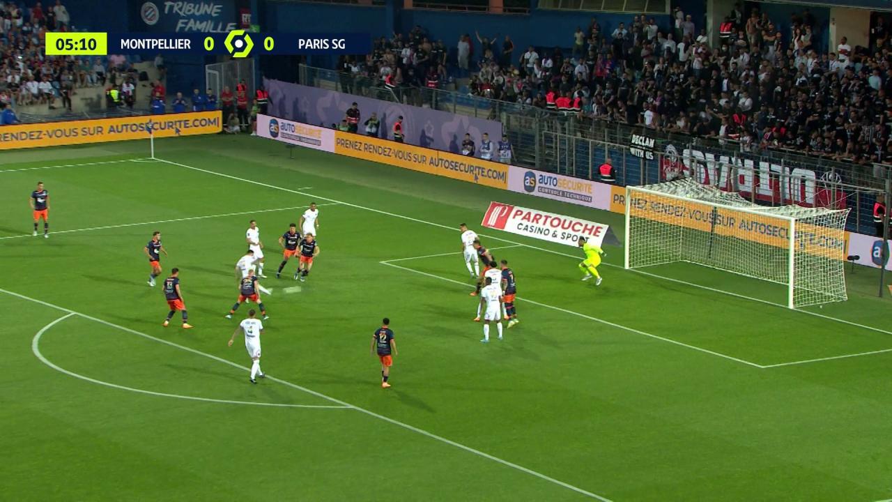 Messi adelantó al PSG ante el Montpellier