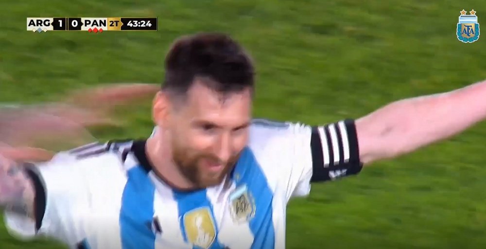 Le 800e but en carrière de Leo Messi. Screenshot/DUGOUT