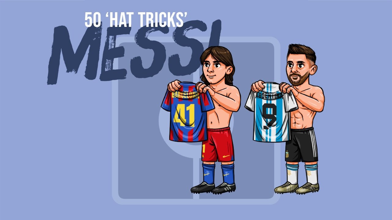 Otro registro que bate Messi: 'hat trick' 50 en su carrera. BeSoccer