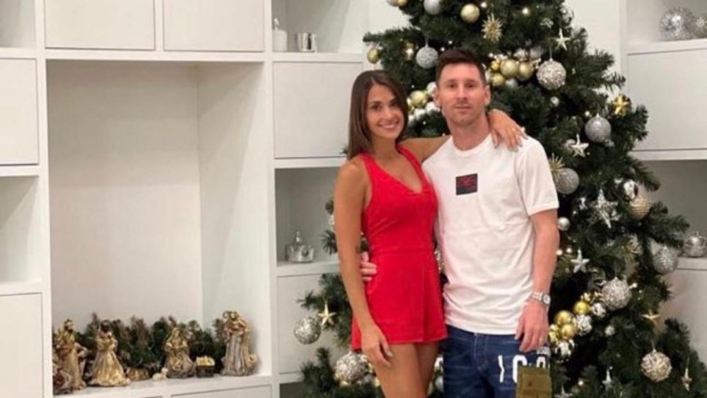 This is how Messi spent Christmas Eve. Instagram/AntonelaRoccuzzo