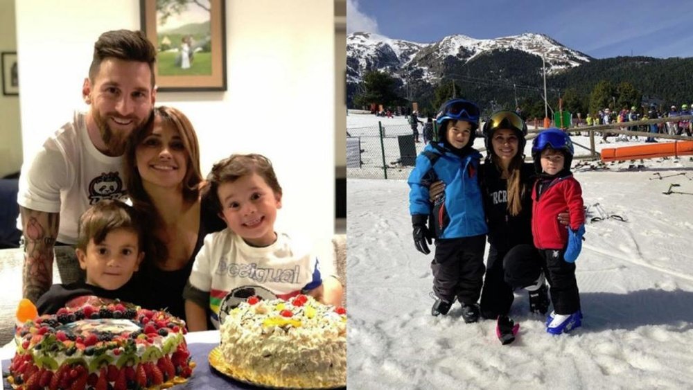 Messi et sa famille ont profité de quelques jours de repos à la montagne. Instagram/LeoMessi