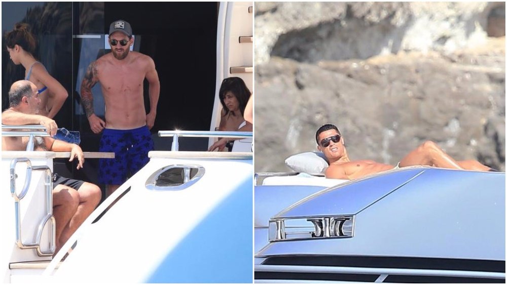 Messi y Cristiano in Ibiza. GTRES