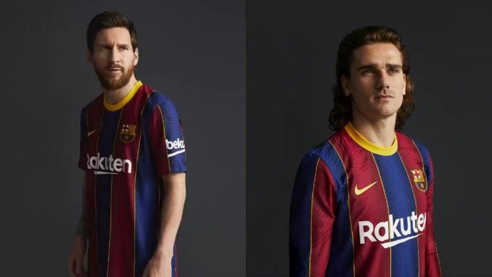 O Barça apresenta seu uniforme para temporada 2020-21. FCBarcelona