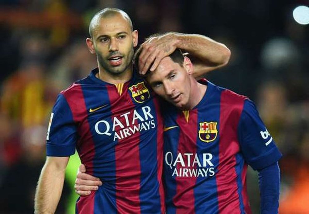 Barca want Messi (R) and Mascherano to stay at the club. BeSoccer
