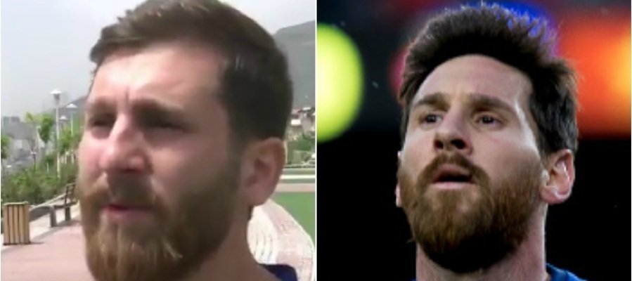 El Messi iraní ha sido el último doble del argentino en hacerse famoso. Twitter