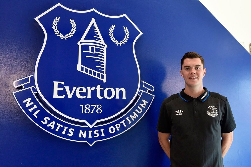 Keane joined the Toffees in a £30m deal earlier this month. Twitter/Everton