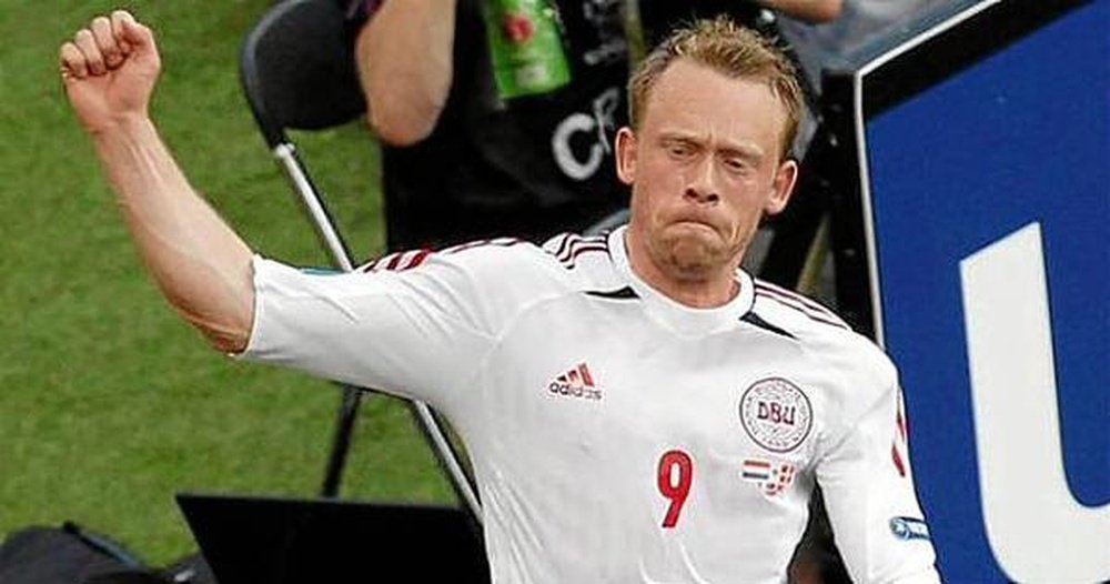 Michael Krohn-Dehli, durante un partido con Dinamarca. Twitter