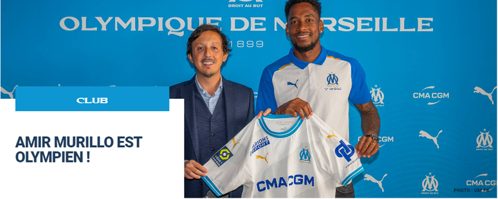 OFFICIAL: Marseille sign Murillo from Anderlecht