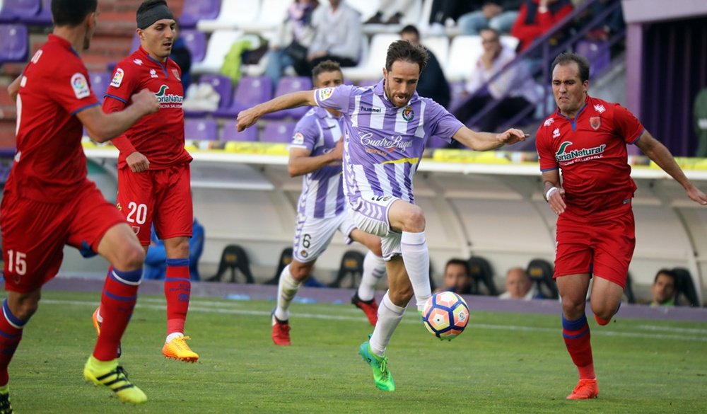 El Valladolid pudo recuperarse del tanto del Numancia, pero no logró vencer. RealValladolid