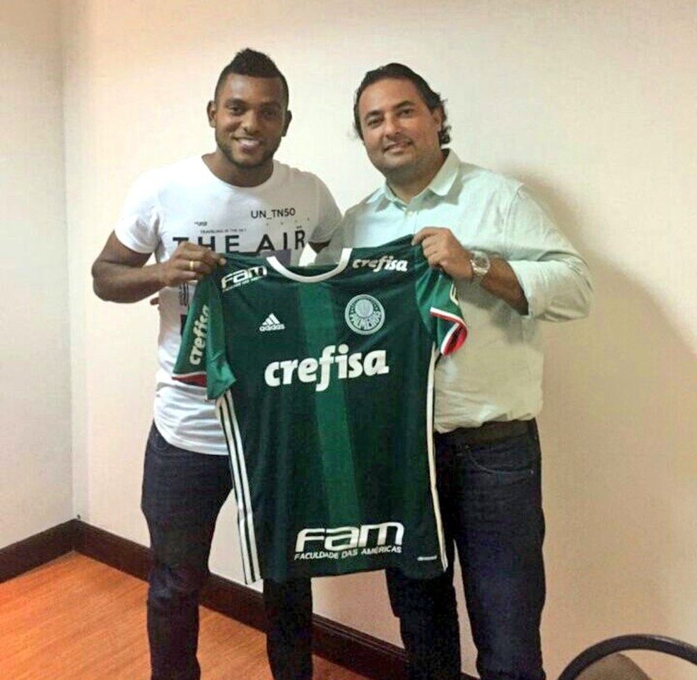 El delantero del 'verdao' espera éxitos con el equipo en su nueva etapa. Palmeiras