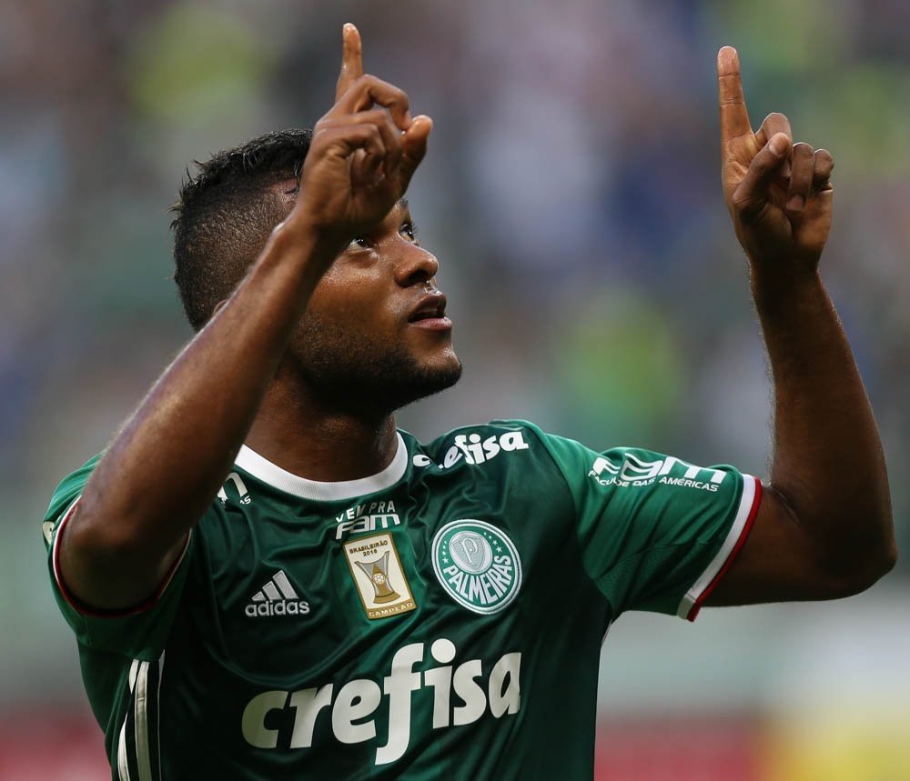 Borja fez o segundo da partida. Twitter/Palmeiras